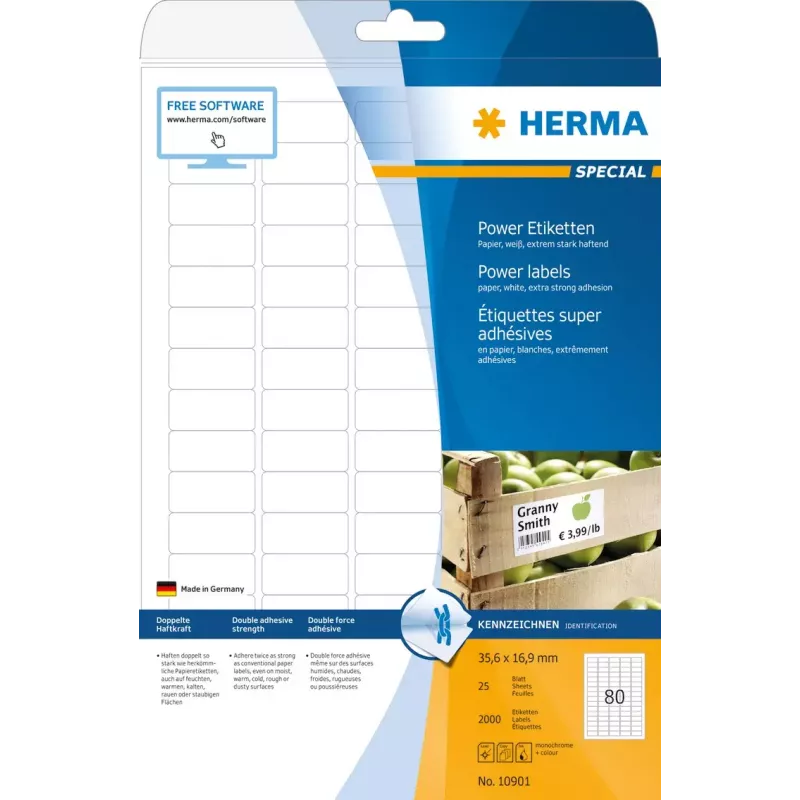 Lipni etiketė spausdintuvui HERMA 10901