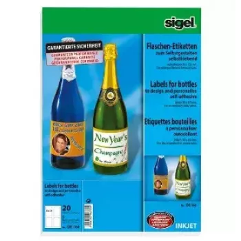 Lipni etiketė visam A4 lapui Sigel DE160