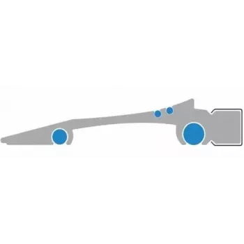Liniuotė Wedo 525450 500 mm Aliumininė Sidabrinė