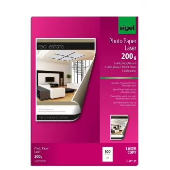 Blizgus nuotraukų popierius Sigel LP144 A4 200 g/m²