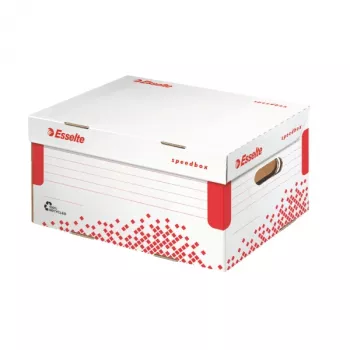 Esselte Archiving Container Speedbox FSC® A4, raudona, balta, A4, 290 g, 252 x 355 x 193 mm