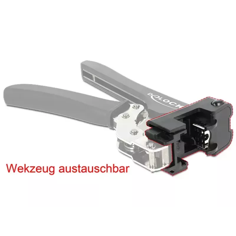 Įrankis RJ45 keystone moduliams užspausti DeLOCK 86211 juodas