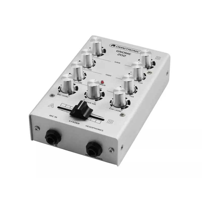 Garso maišytuvas Omnitronic 10006881 2 kanalai 20 - 20000 Hz sidabrinis