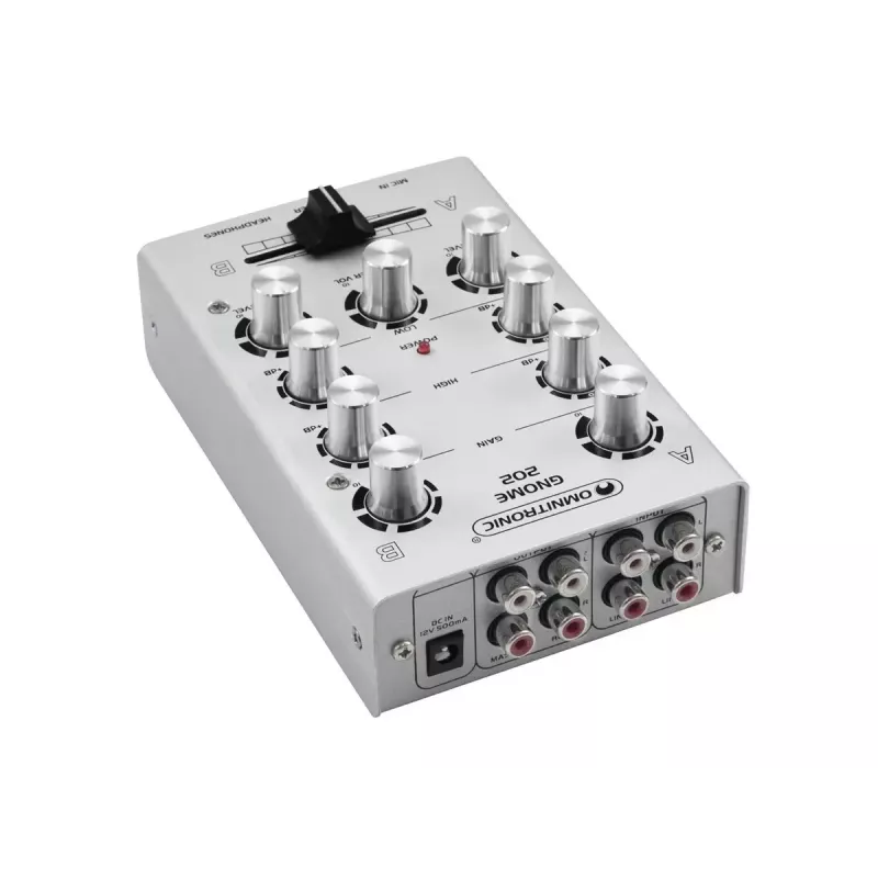 Garso maišytuvas Omnitronic 10006881 2 kanalai 20 - 20000 Hz sidabrinis