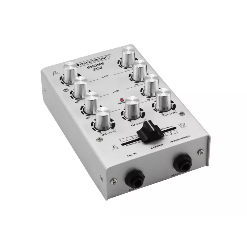 Garso maišytuvas Omnitronic 10006881 2 kanalai 20 - 20000 Hz sidabrinis