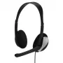 Ausinės Hama Essential HS 200 laidinės, ant ausų, juodos, sidabrinės