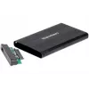 Išorinis HDD/SSD dėklas Dexlan 738308 Juodas 2,5 colio USB Type-A 5 Gbit/s