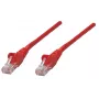 Intellinet tinklo jungiamasis kabelis, Cat6, 0,25 m, raudonas, varinis, S/FTP, LSOH/LSZH, RJ45, auksuoti kontaktai, be užkablių, su gaubtuku, viso naudojimo garantija