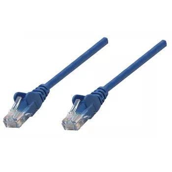Intellinet tinklo jungiamasis kabelis, Cat6A, 0,25 m, mėlynas, varinis, S/FTP, LSOH/LSZH, RJ45, auksuoti kontaktai, su apsauga nuo užkabinimo, su gaubtu, viso naudojimo laiko garantija