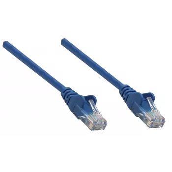 Intellinet tinklo jungiamasis kabelis, Cat6A, 0,25 m, mėlynas, varinis, S/FTP, LSOH/LSZH, RJ45, auksuoti kontaktai, su apsauga nuo užkabinimo, su gaubtu, viso naudojimo laiko garantija