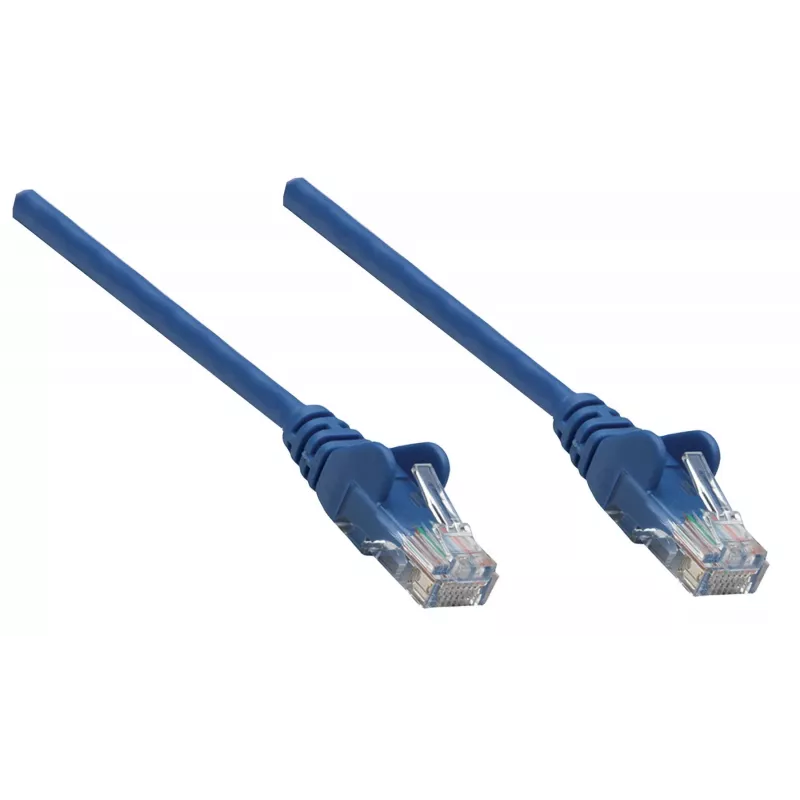 Intellinet tinklo jungiamasis kabelis, Cat6A, 0,25 m, mėlynas, varinis, S/FTP, LSOH/LSZH, RJ45, auksuoti kontaktai, su apsauga nuo užkabinimo, su gaubtu, viso naudojimo laiko garantija