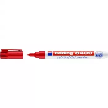 Permanentinis žymeklis Edding 8400 Bullet Tip raudonas
