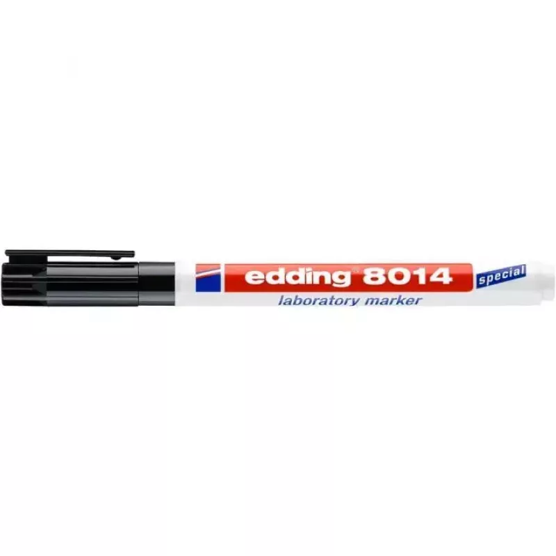 Permanentinis žymeklis Edding 8014, kulkos antgalis, juodas, 1 vnt.