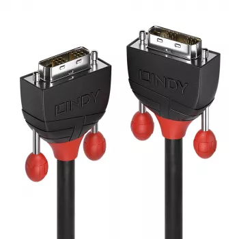 Lindy 2m DVI-D Single Link kabelis, Black Line, 2 m, DVI-D, DVI-D, Kištukas, Kištukas, Juoda