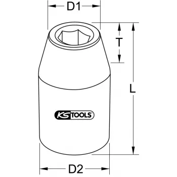 Lizdas KS Tools 911.1253 1/2 colio pavara 1 galvutė 50 g