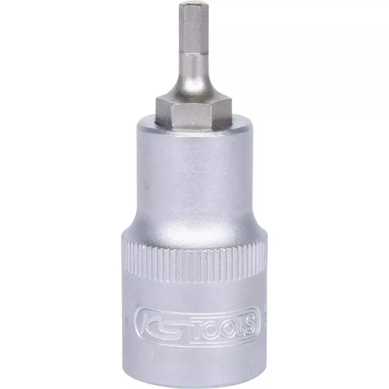 KS Tools 911.1304 1/2 colio šešiakampis lizdinis raktas, metrinis, 22 mm skersmuo, 55 mm ilgis