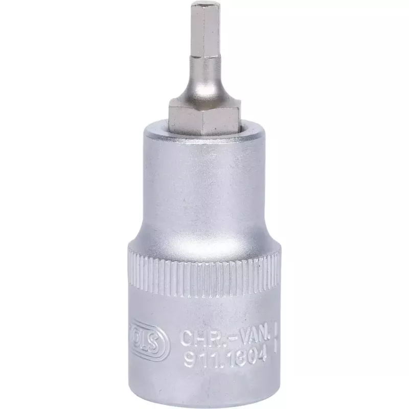KS Tools 911.1304 1/2 colio šešiakampis lizdinis raktas, metrinis, 22 mm skersmuo, 55 mm ilgis