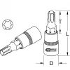 KS Tools 911.1445 lizdinis raktas 1/4 colio pavara 1 galvutė 15 g