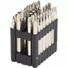 KS Tools 911.7550 – 32 dalių atsuktuvų antgalių rinkinys, nikeliuoti, 75 mm, 1/4 colio šešiakampis kotas