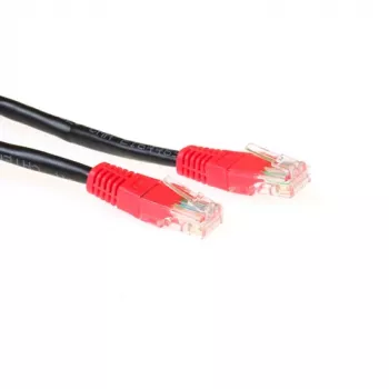 ACT Black 10 m U/UTP CAT5E jungiamasis laidas su RJ45 kištukais