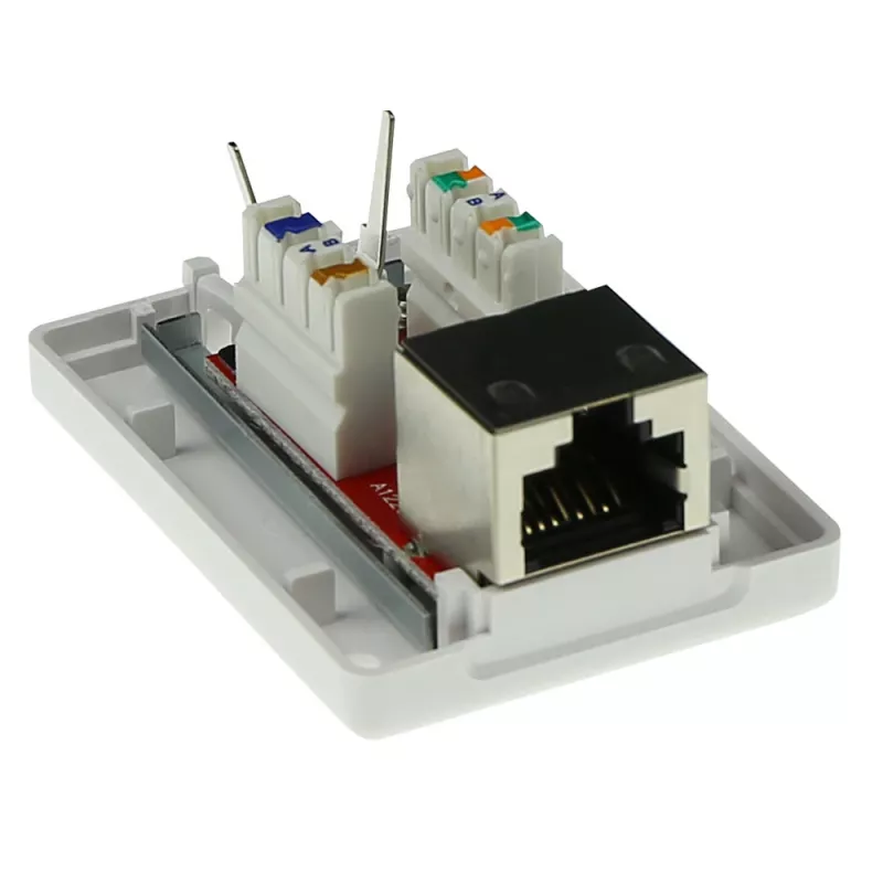 Montažinė ekranuota rozetė ACT FA7005 – 1 prievadas, Cat6A