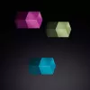 Magnetinė lenta Sigel GL727 – 3 neodiminiai kubiniai magnetai (aliuminis, 11×11×11 mm)