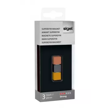 Magnetinis kubas Sigel GL724 neodimio magnetas aliumininiame korpuse