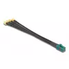 DeLOCK 90142 Koaksialinis kabelis 0,2 m Mini FAKRA Z 4 x SMA juodas