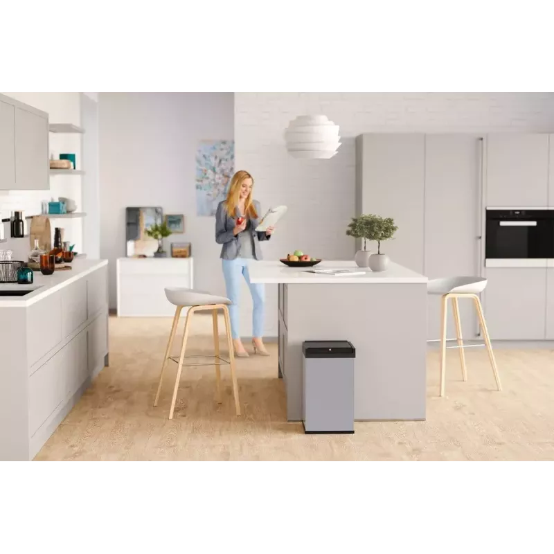 Hailo Big-Box Swing L stačiakampis plieninis šiukšlių konteineris baltas