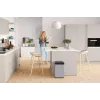 Hailo Big-Box Swing L stačiakampis plieninis šiukšlių konteineris sidabrinis