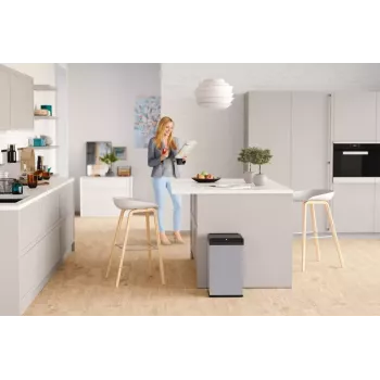 Plieninė stačiakampė šiukšliadėžė Hailo Big-Box Swing L
