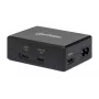 Manhattan Smart Video Multiport Dock, 5 prievadų: HDMI, USB-A (x2), USB-C (x2), su Power Delivery USB-C prievadu, integruotu maitinimo šaltiniu, itin kompaktiškas, nuimamas maitinimo laidas, juodas, trejų metų garantija, mažmeninė dėžutė