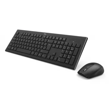 Hama Cortino belaidis klaviatūros ir pelės rinkinys RF QWERTY juoda