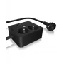 ICY BOX IB-MPS2220B-CH kištukinis lizdas 1,9 m 2 AC lizdai (-ų) Juoda