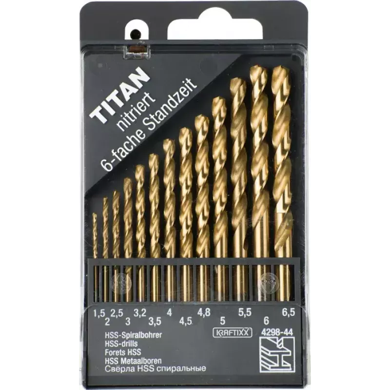 Gręžtų rinkinys KWB 429844 13 vnt. dydžiai 1,5–6,5 mm