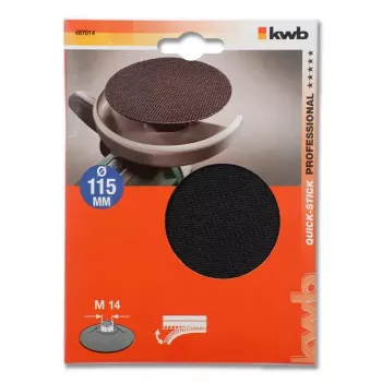 Šlifavimo lėkštė KWB 487014 11,5 cm, universali, skirta bet kokiam kampiniam šlifuokliui