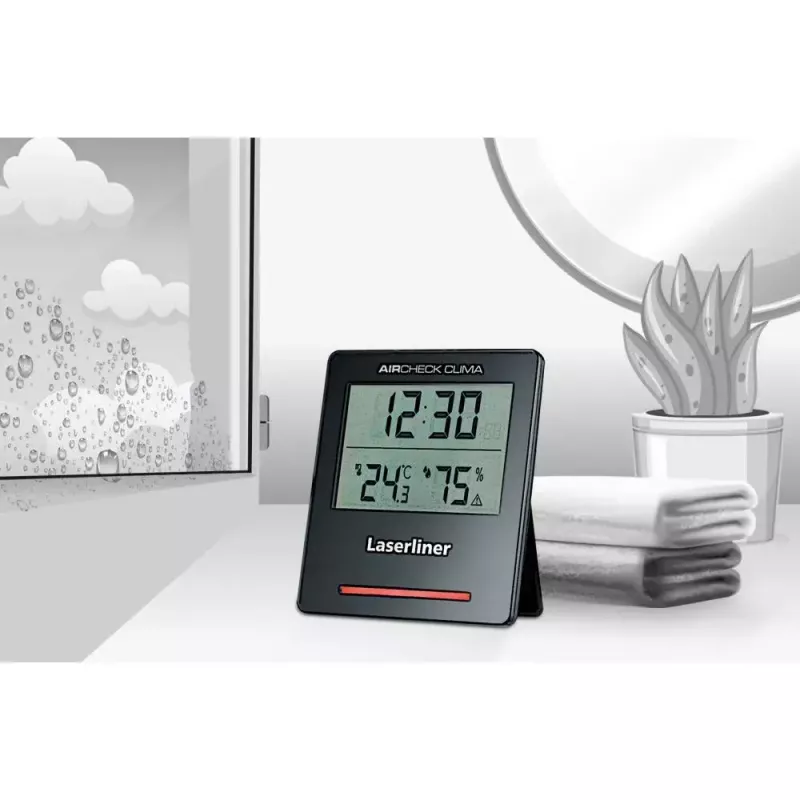 Elektrinis higrometras Laserliner AirCheck Clima Black Digital 1 vnt.