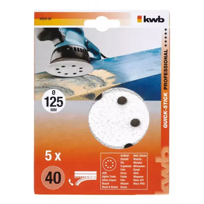 Šlifavimo diskas KWB 495904 5 vnt
