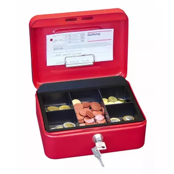 Dėžė gryniesiems/bilietams WEDO 145 202H plieninė raudona