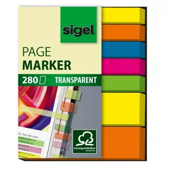 Žymekliai Sigel HN616 Flexible Blue Green Orange Yellow 280 vnt