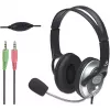Manhattan Classic Stereo Over-Ear ausinės su mikrofonu (3,5 mm), reguliuojamas plieninis lankelis, 2,5 m laidas, 3 metų garantija