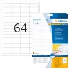 HERMA korekcinės/uždengimo etiketės A4 48,3x16,9 mm 1600 vnt.