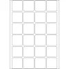 Įvairios paskirties lipdukai HERMA 24x24 mm balta matinė popierinė 768 vnt.