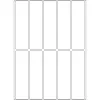 Įvairios paskirties etiketės HERMA 20x75 mm balto matinio popieriaus rankiniam rašymui