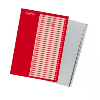 Skiriamasis skirtukas Herlitz 10843712 Pilka