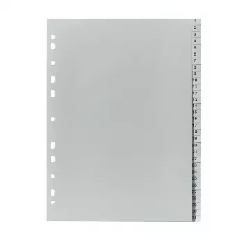 Skiriamasis skirtukas Herlitz 10843712 Pilka