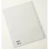 Rexel 25650481 PP skirtukai, A-Z, 24 skirtukai, A4, polipropilenas (PP), pilkos spalvos, 226 mm