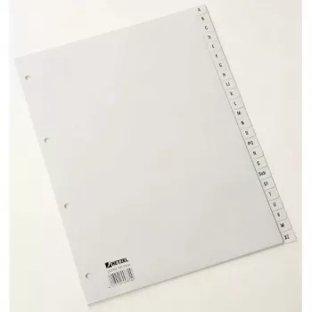 Rexel PP abėcėliniai skirtukai, pilki, A4