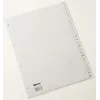 Rexel PP abėcėliniai skirtukai, pilki, A4