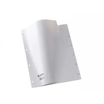 Rexel PP skirtukai, pilki, skaitmeniniai, A4, 227 mm, 300 mm, 2 mm, 1 vnt.